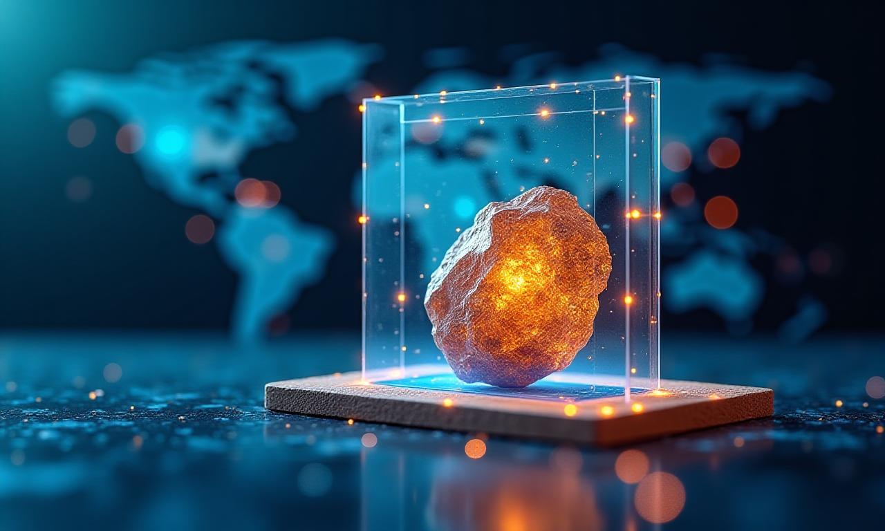 Secure mineral escrow process illustration